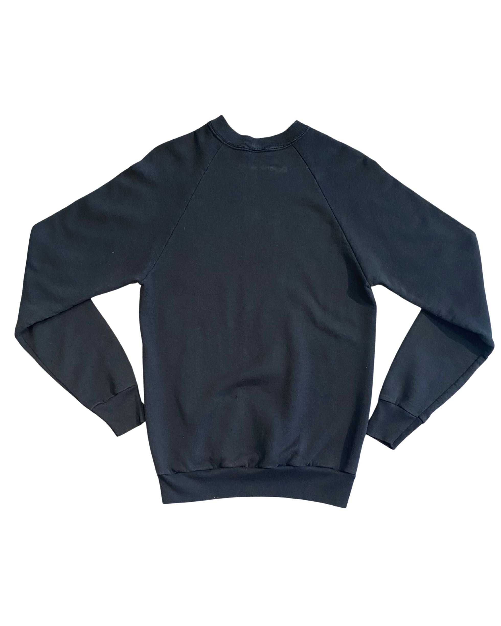 Back view of vintage 1980s Guns N’ Roses sweatshirt black.