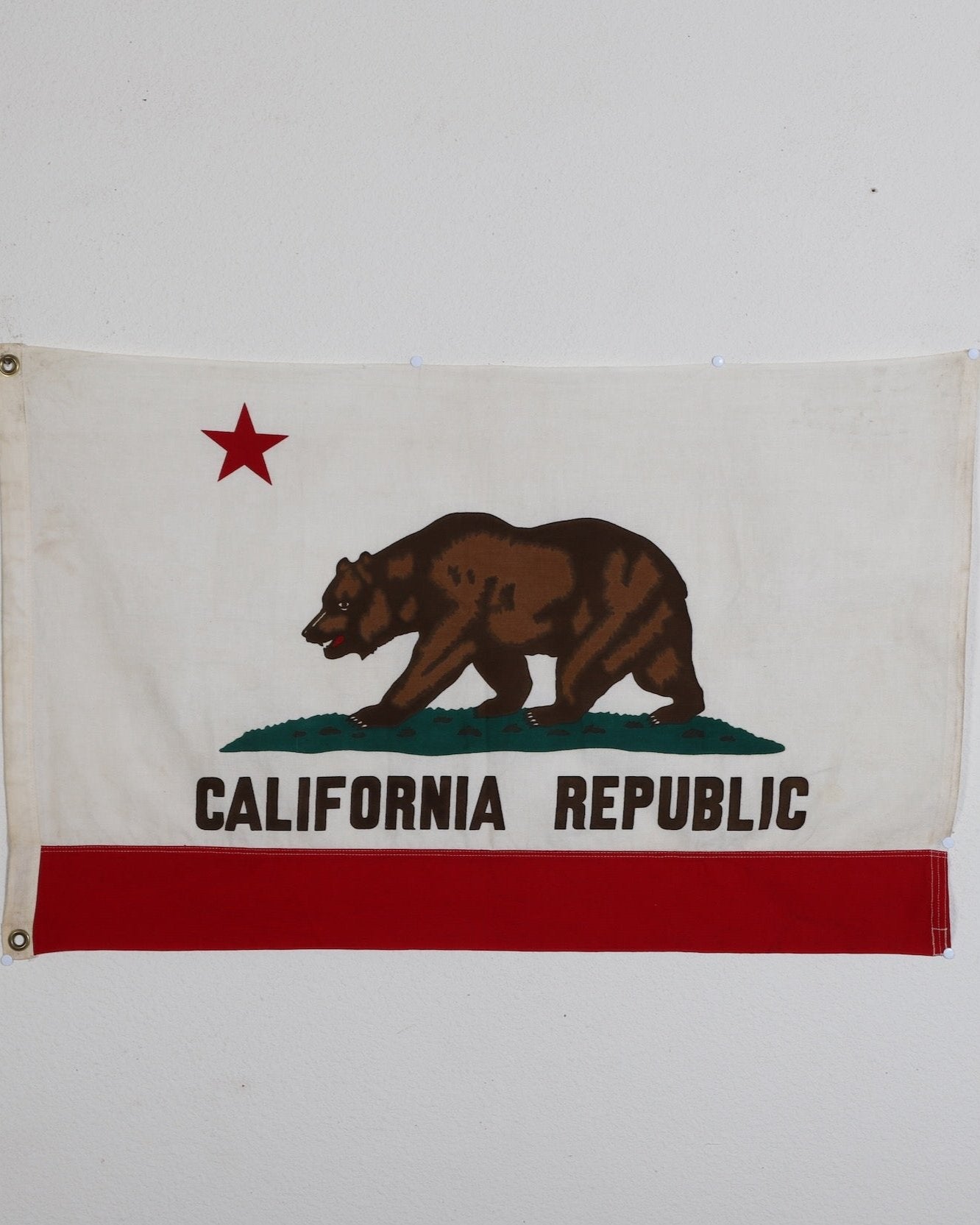 California Cotton Flag 1960s - 1970s 2ft x 3ft