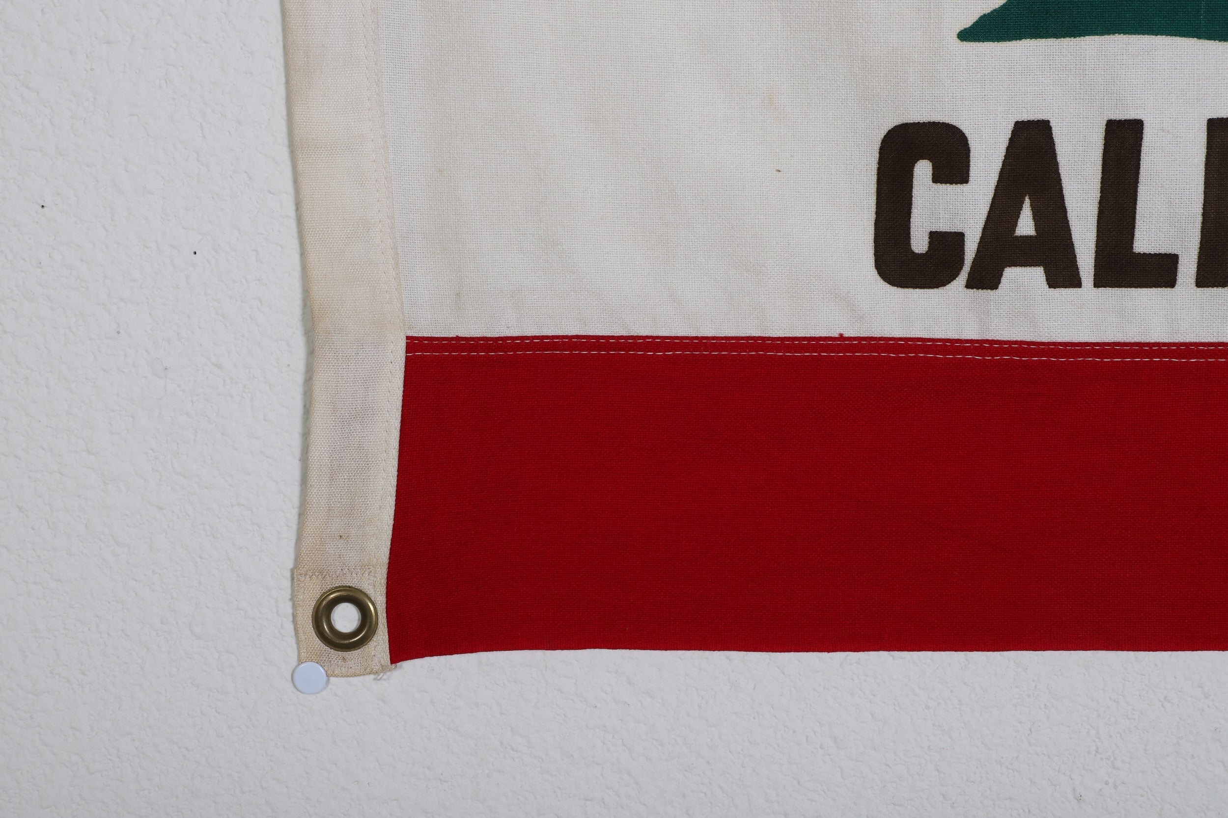 California Cotton Flag 1960s - 1970s 2ft x 3ft