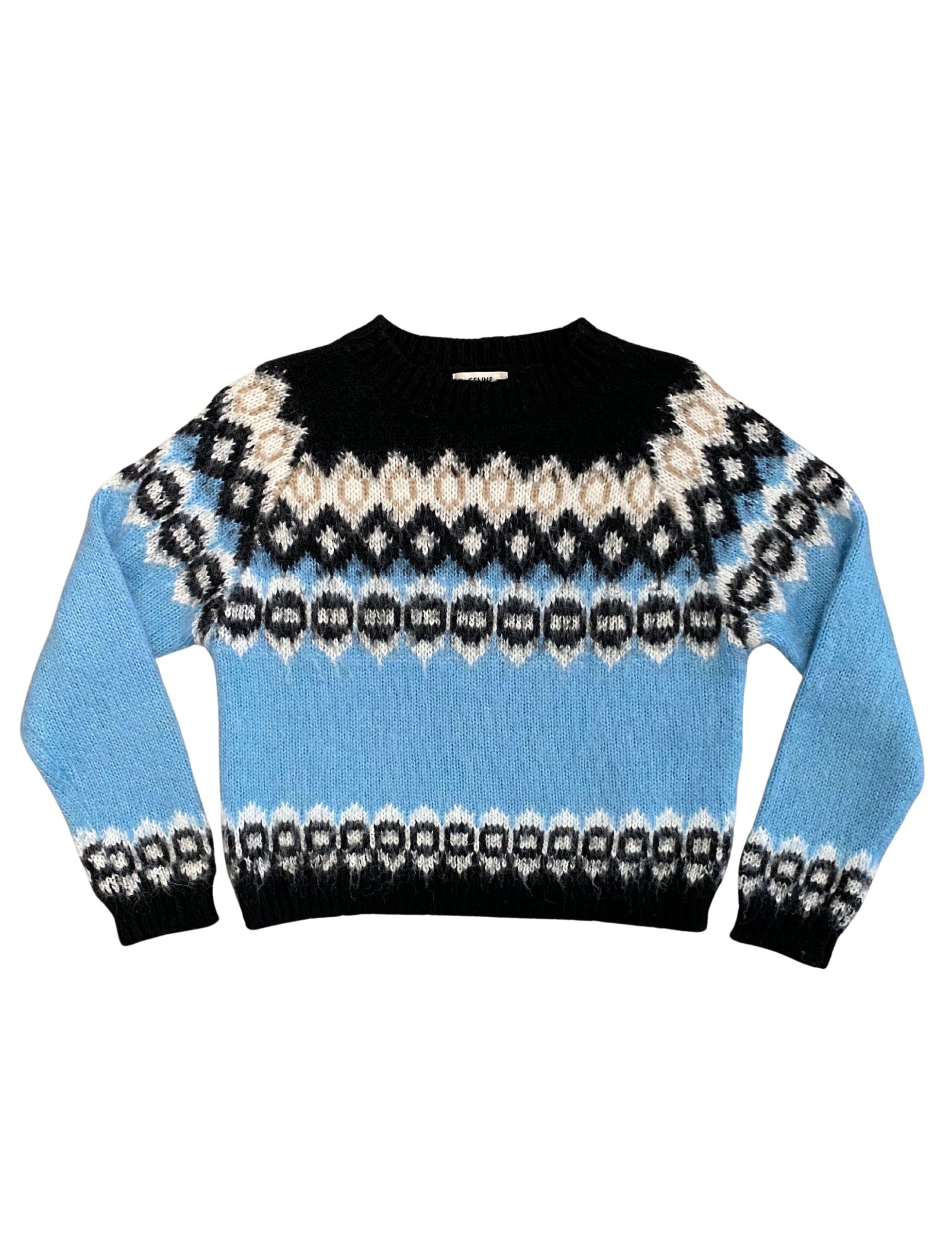 Original Celine Fair Isle Sweater - Made in Italy - Small - Gently Used