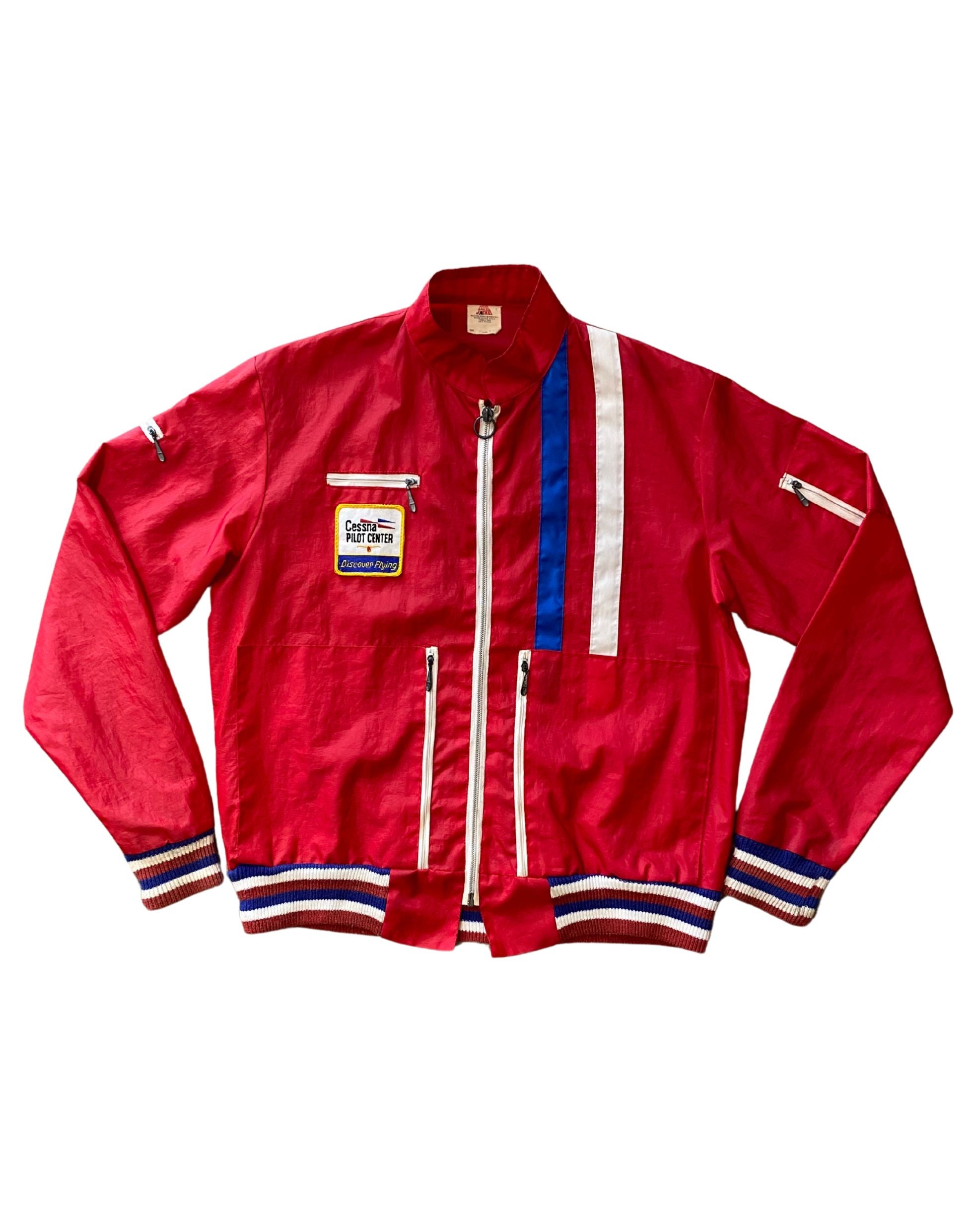 Cessna Flying Jacket Red/Blue Size M 1970s