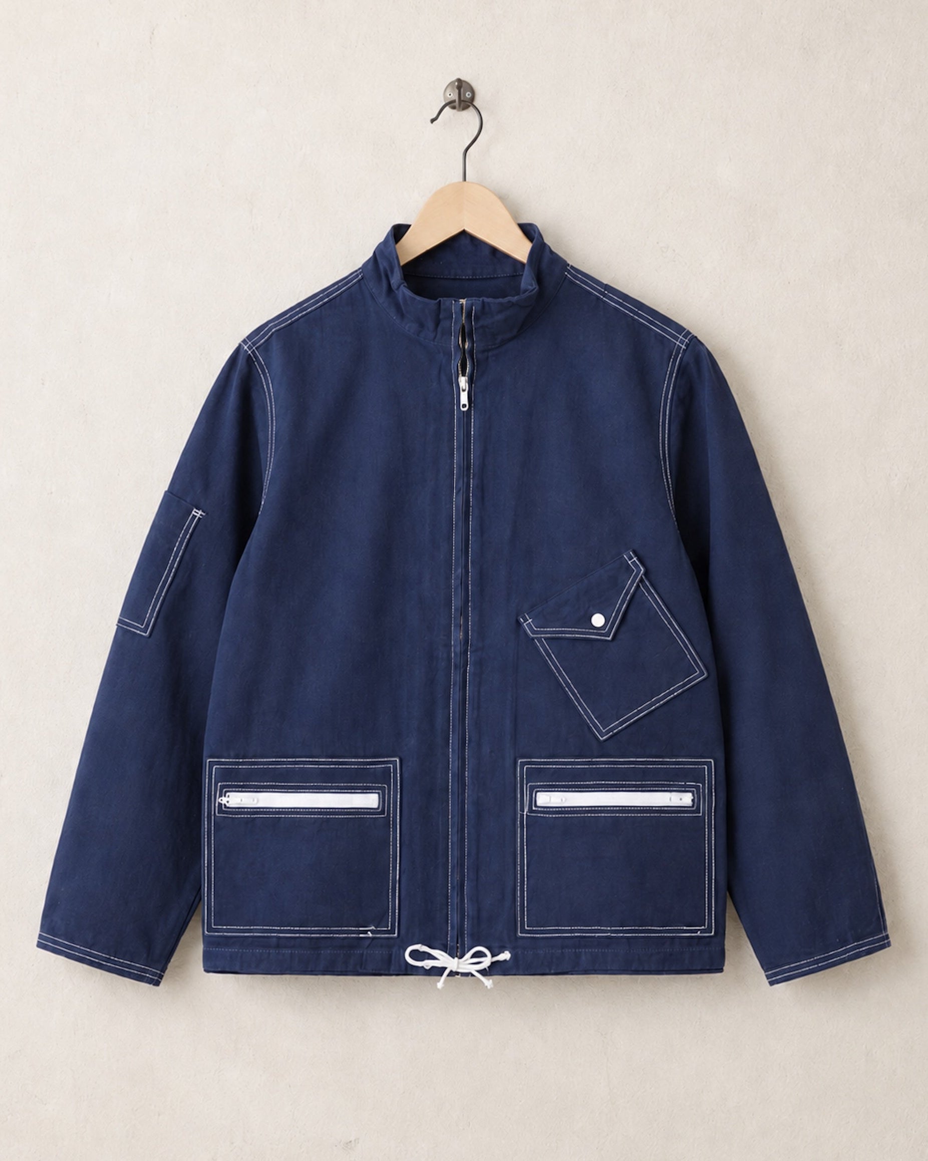 Surfing Cowboys Classic Surf Jacket Navy – Vintage-Inspired Washed