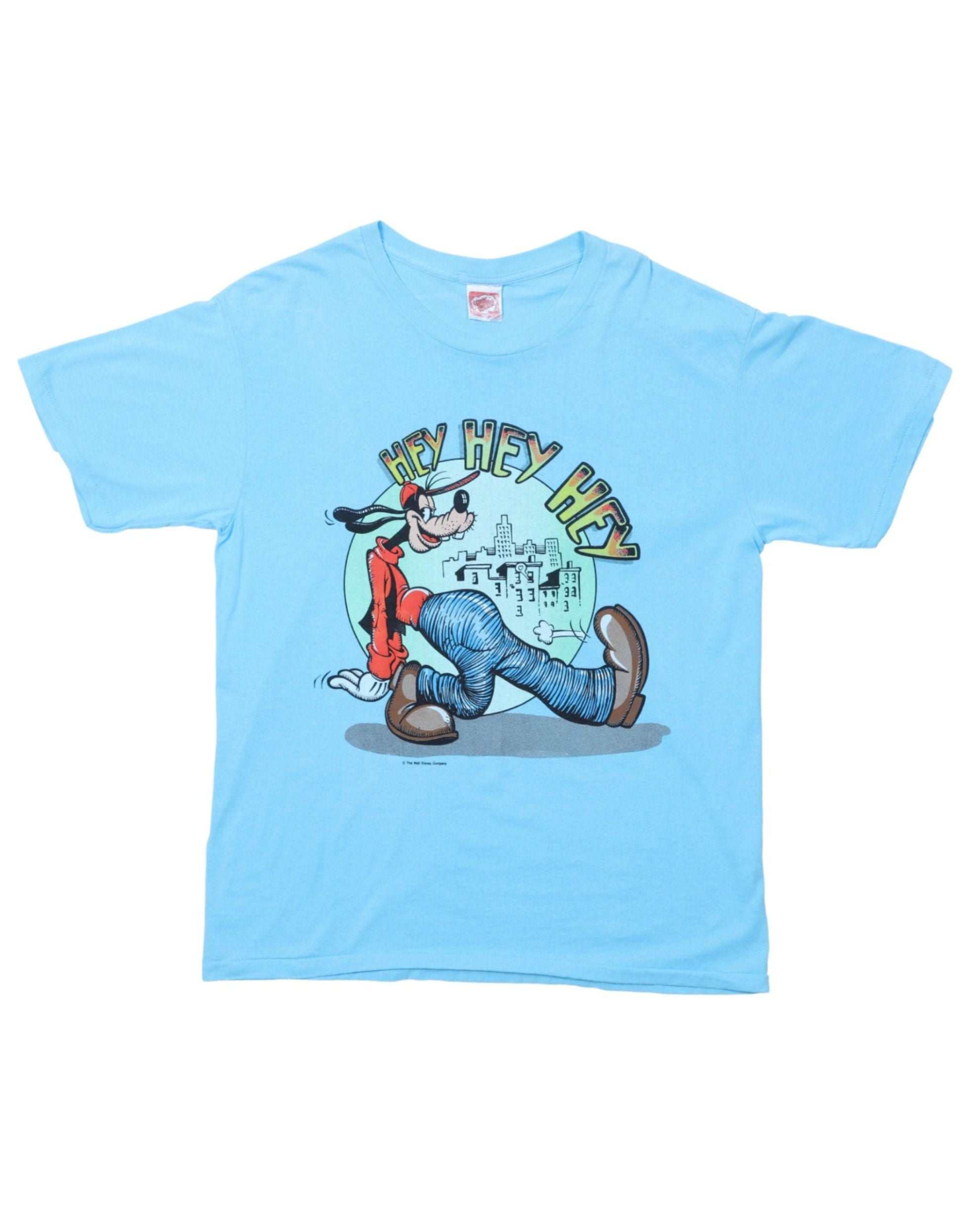 Disney Hey Hey Hey T-Shirt X-Large Aqua 1980s