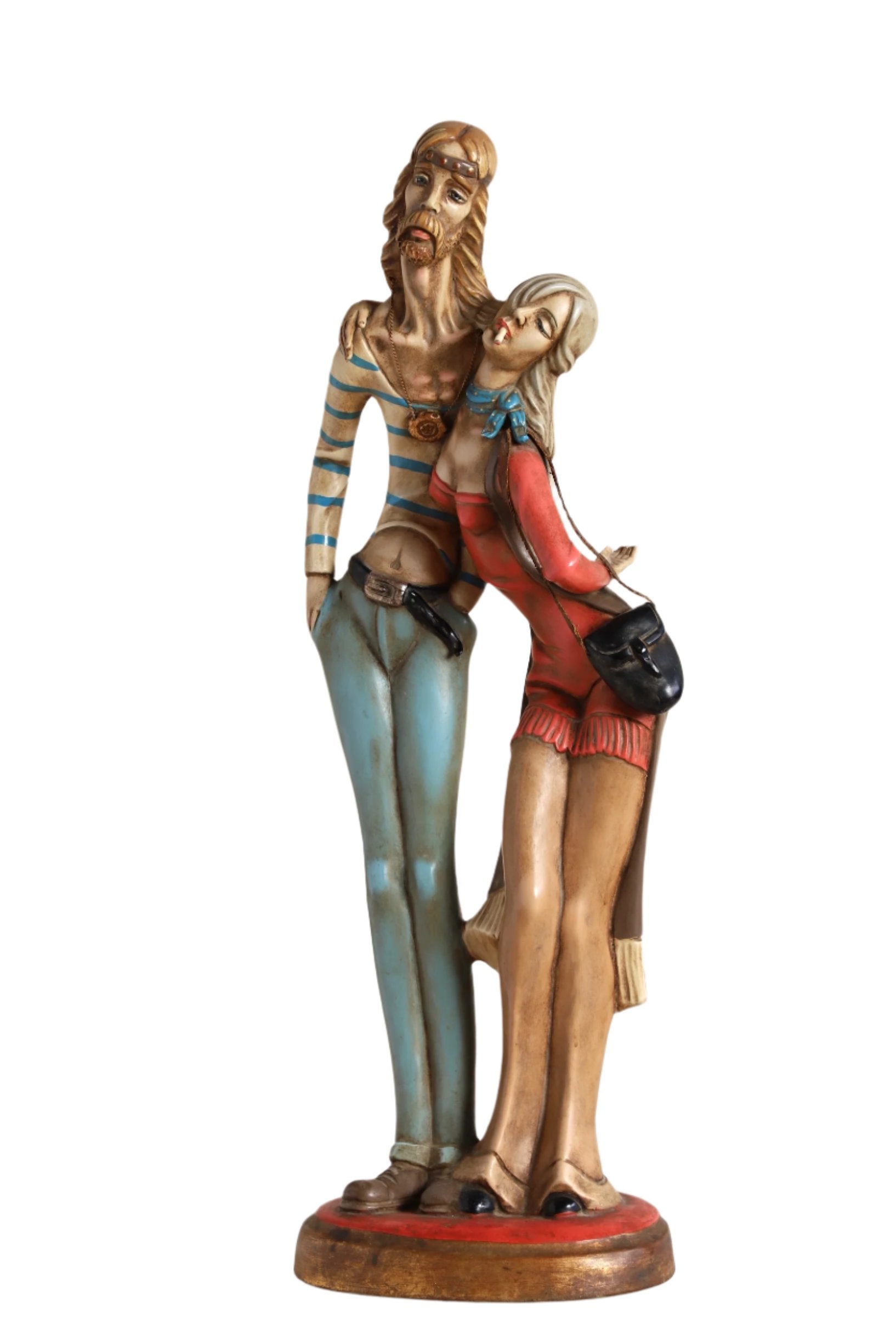 Hippie Couple Statue Made in Italy