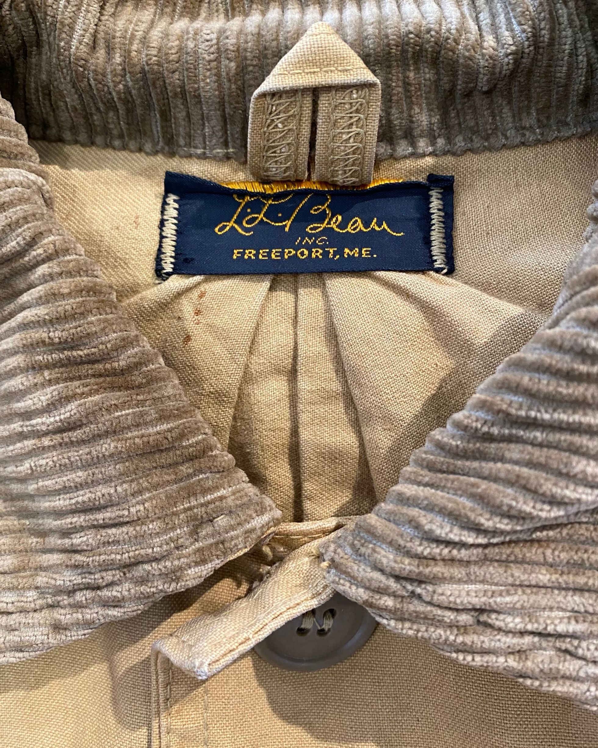 LL Bean Corduroy Collar Hunting Jacket 1950s - Size M/L