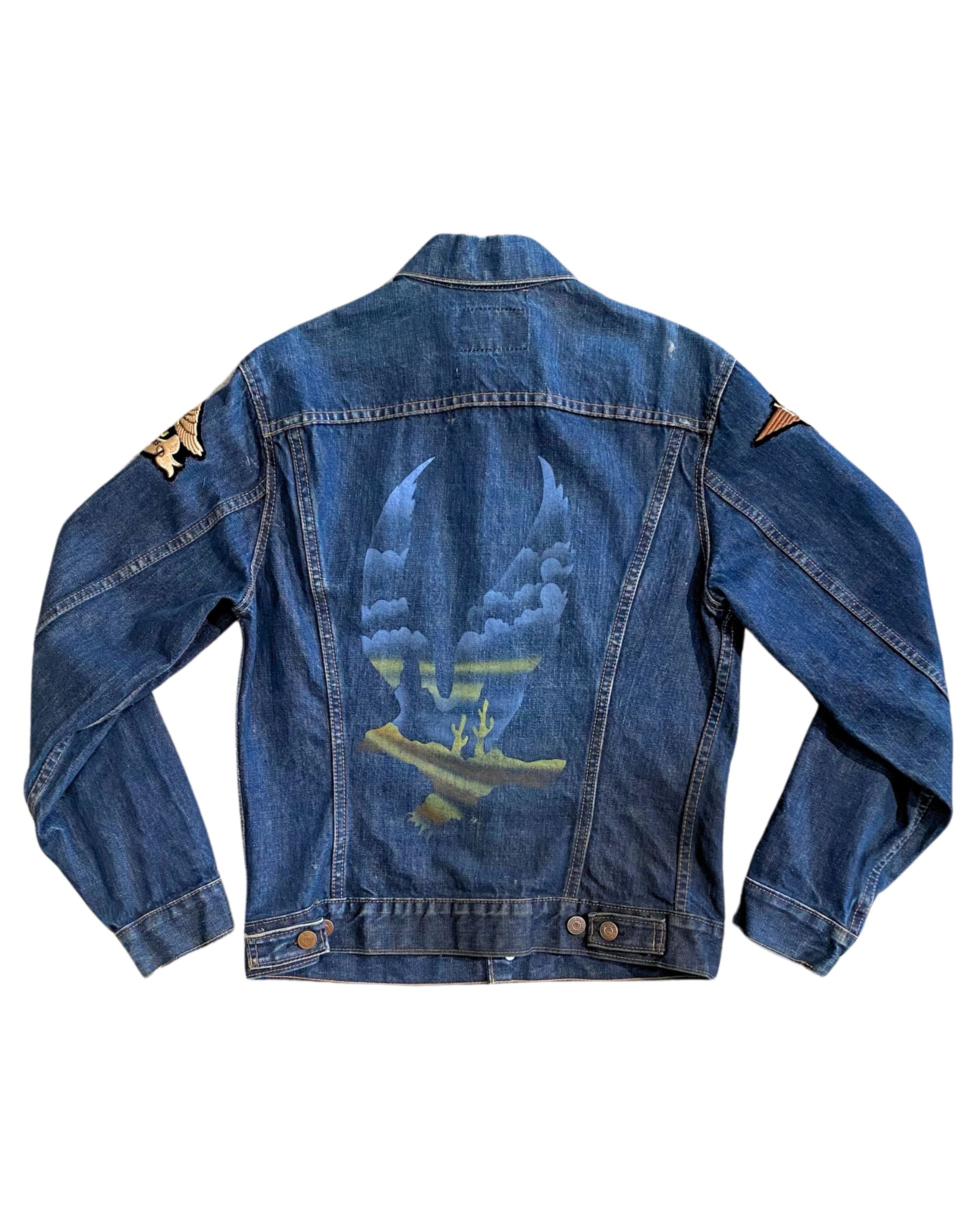 Vintage 1960s Levi's Big E Denim Jacket – Harley Davidson Patches – Women’s Large – USA Made