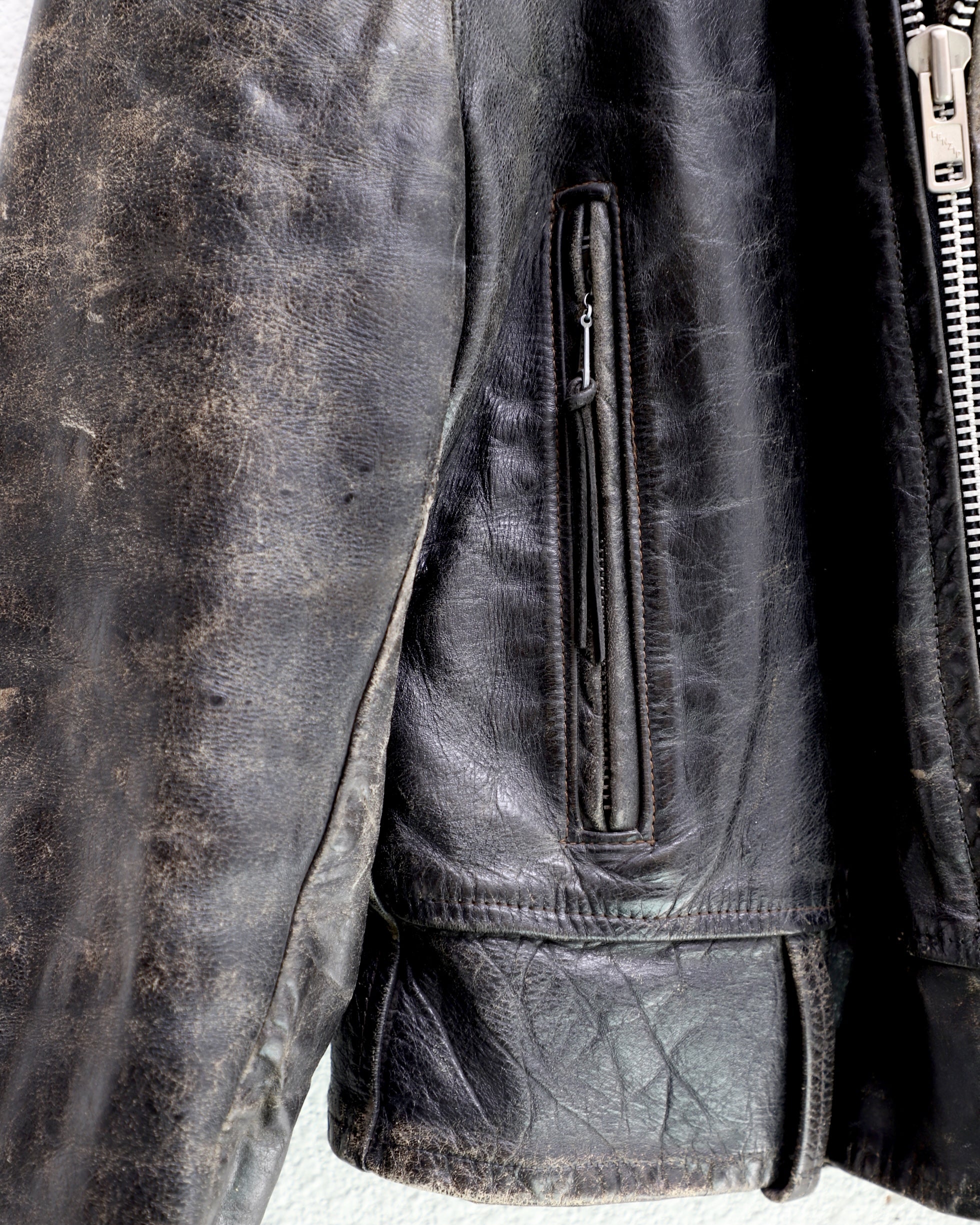 Leather Biker Kit IRC’s 1950s with Harley Patch USA - MEDIUM