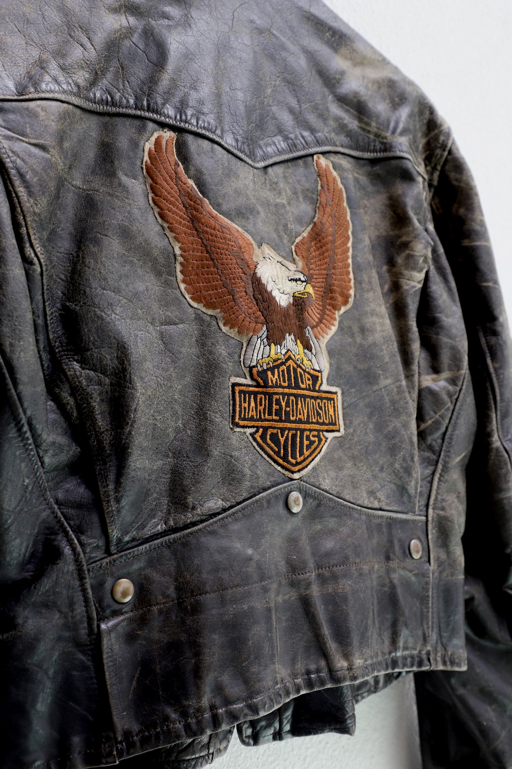 Leather Biker Kit IRC’s 1950s with Harley Patch USA - MEDIUM