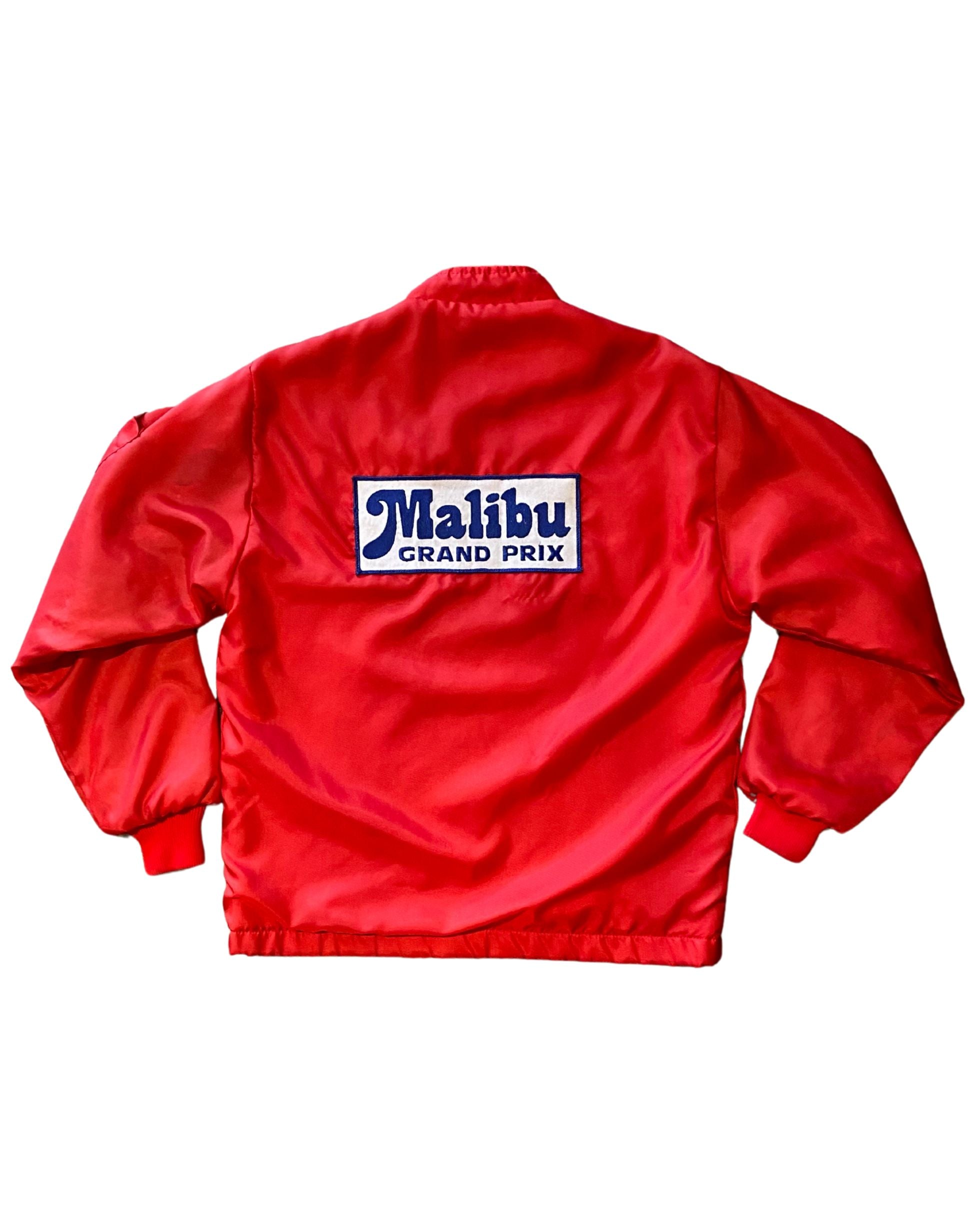 Malibu Grand Prix Red Racing Jacket Size SMALL 1970s