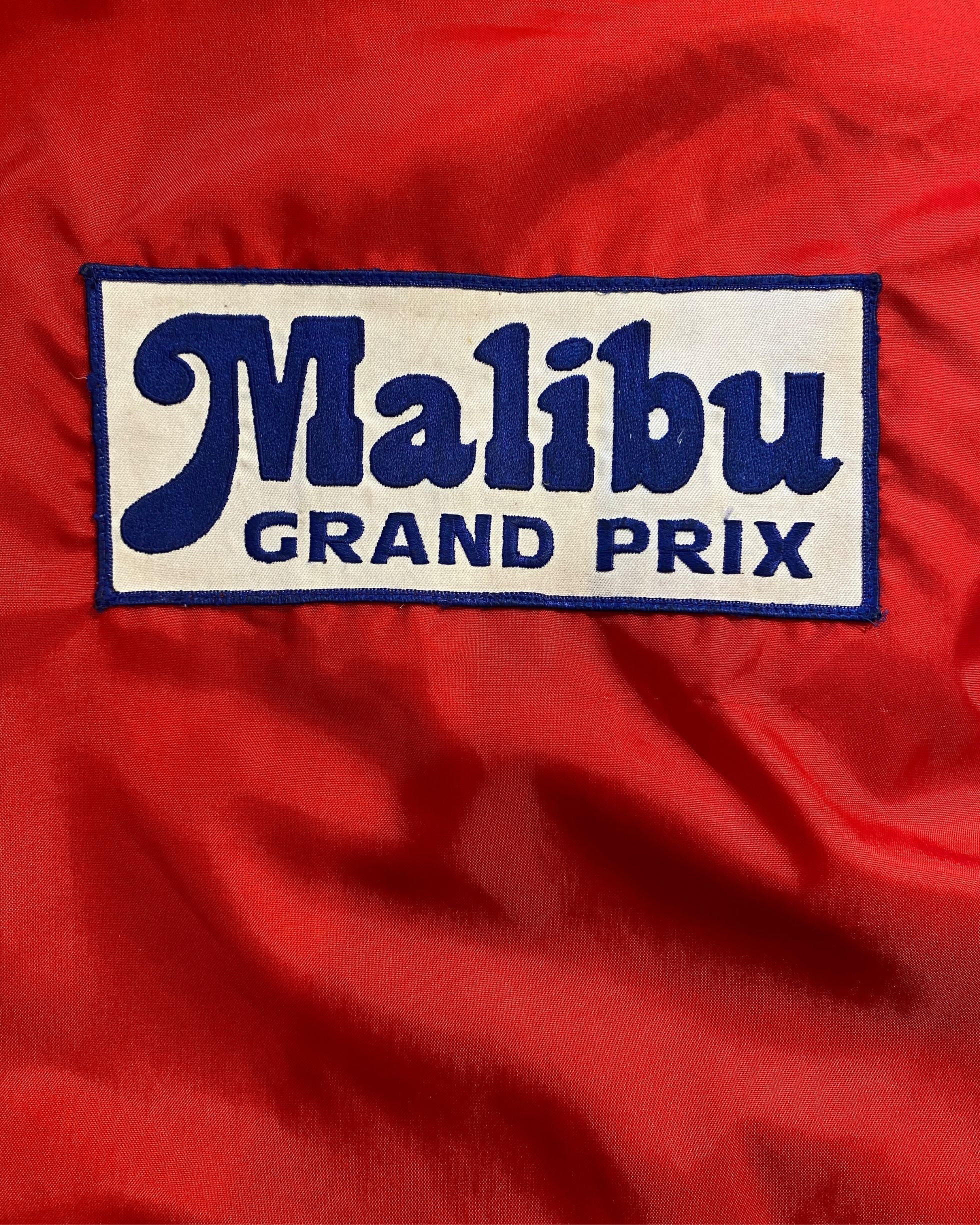 Malibu Grand Prix Red Racing Jacket Size SMALL 1970s