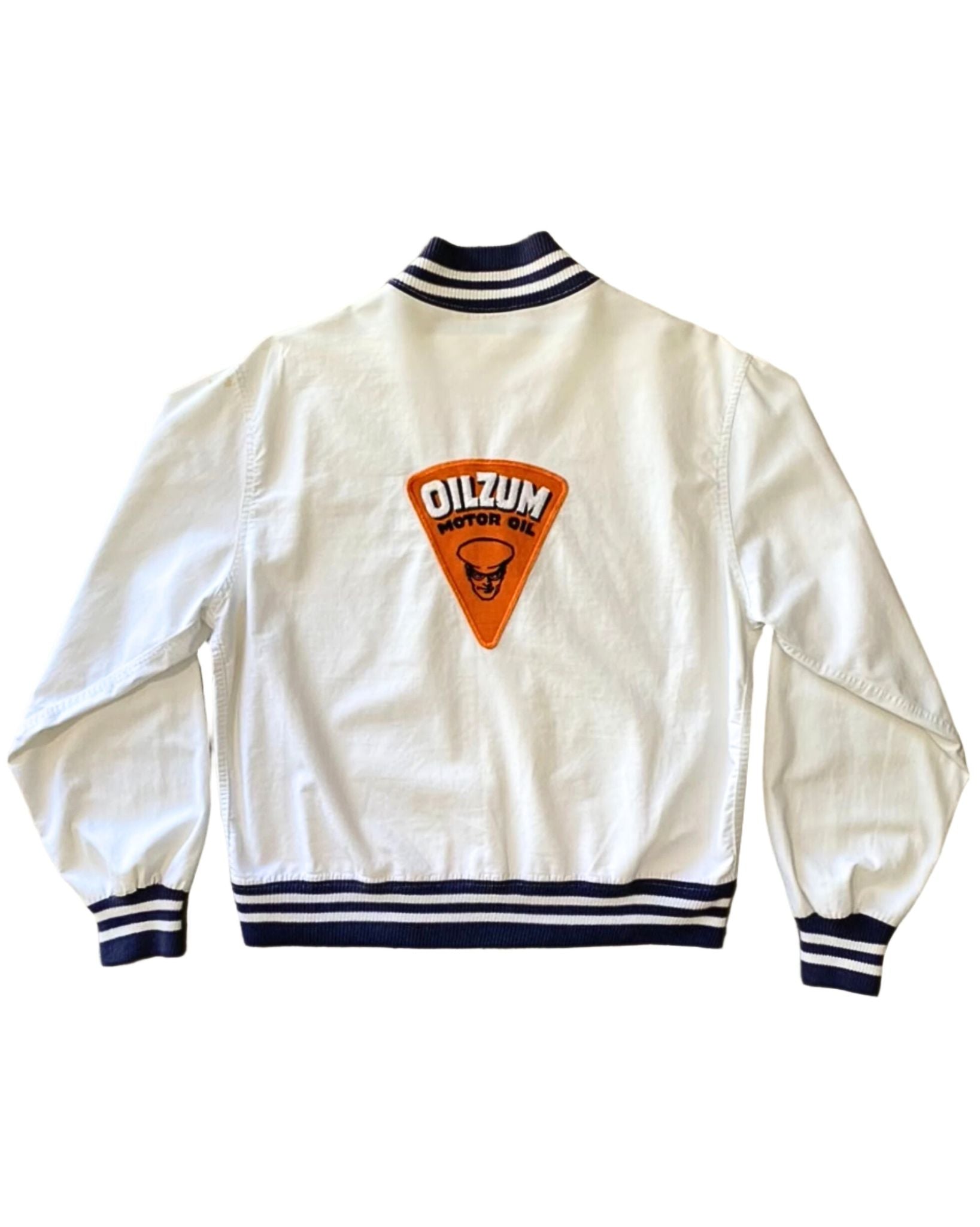 Vintage Oilzum Jacket White + Blue 1950s