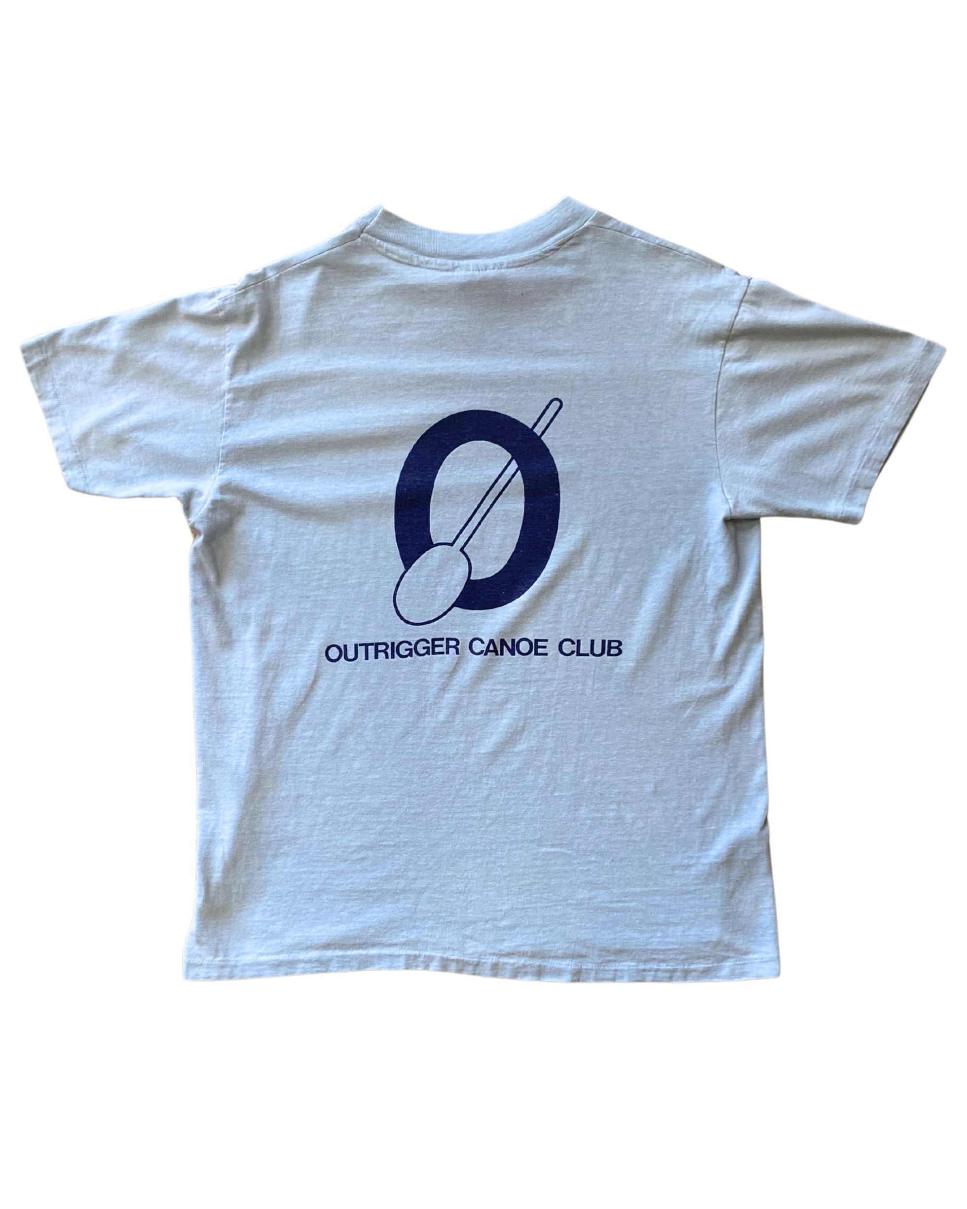 Outrigger Canoe Club LARGE T-shirt Blue 1980s