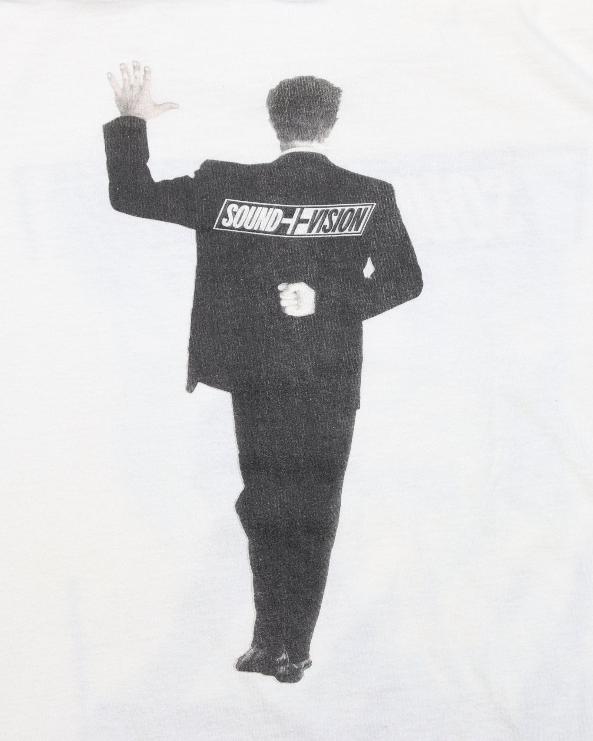 Sound Vision David Bowie 1990 Tour T-Shirt Back Close Up View
