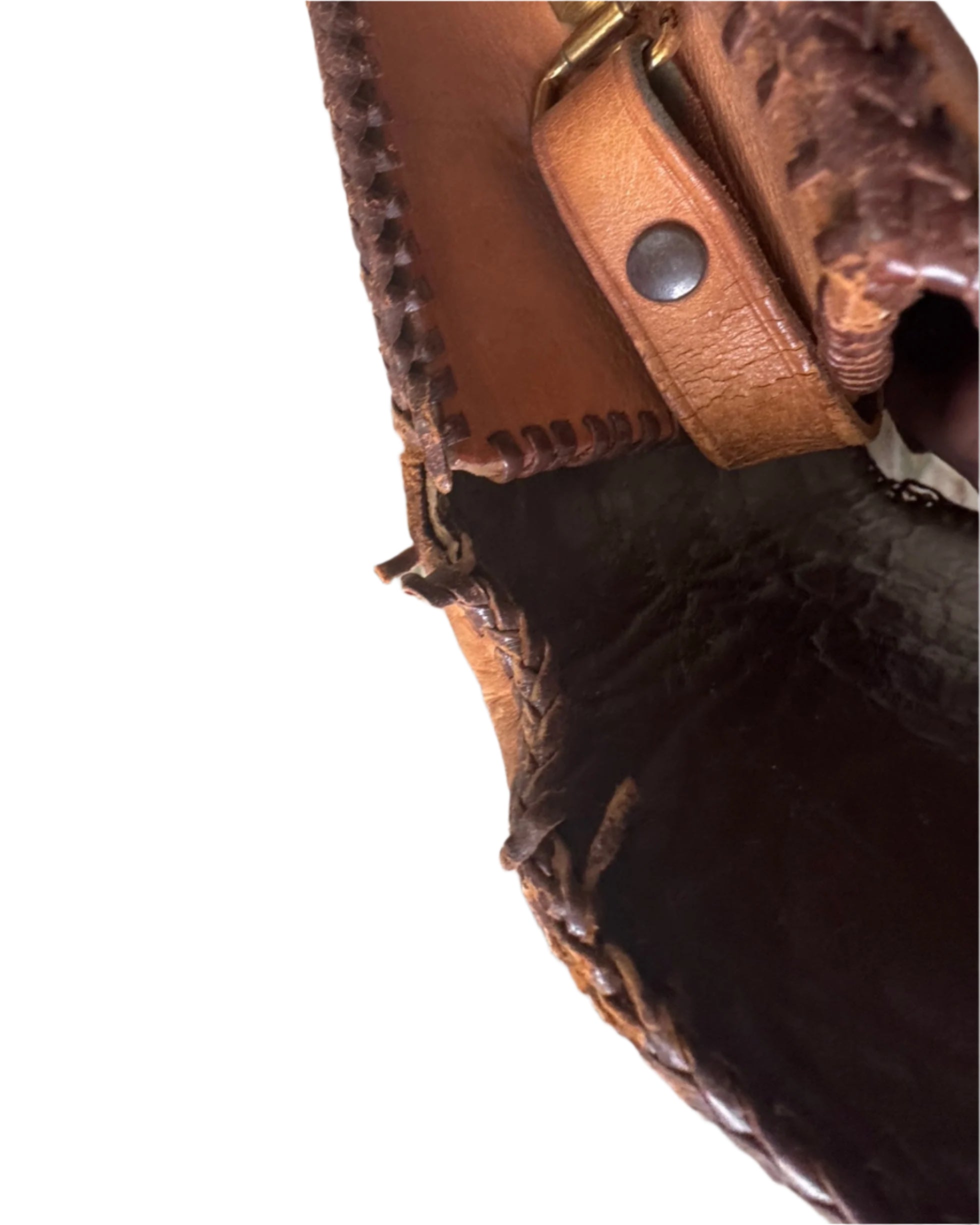 Tooled Leather Western Purse As is detail 2