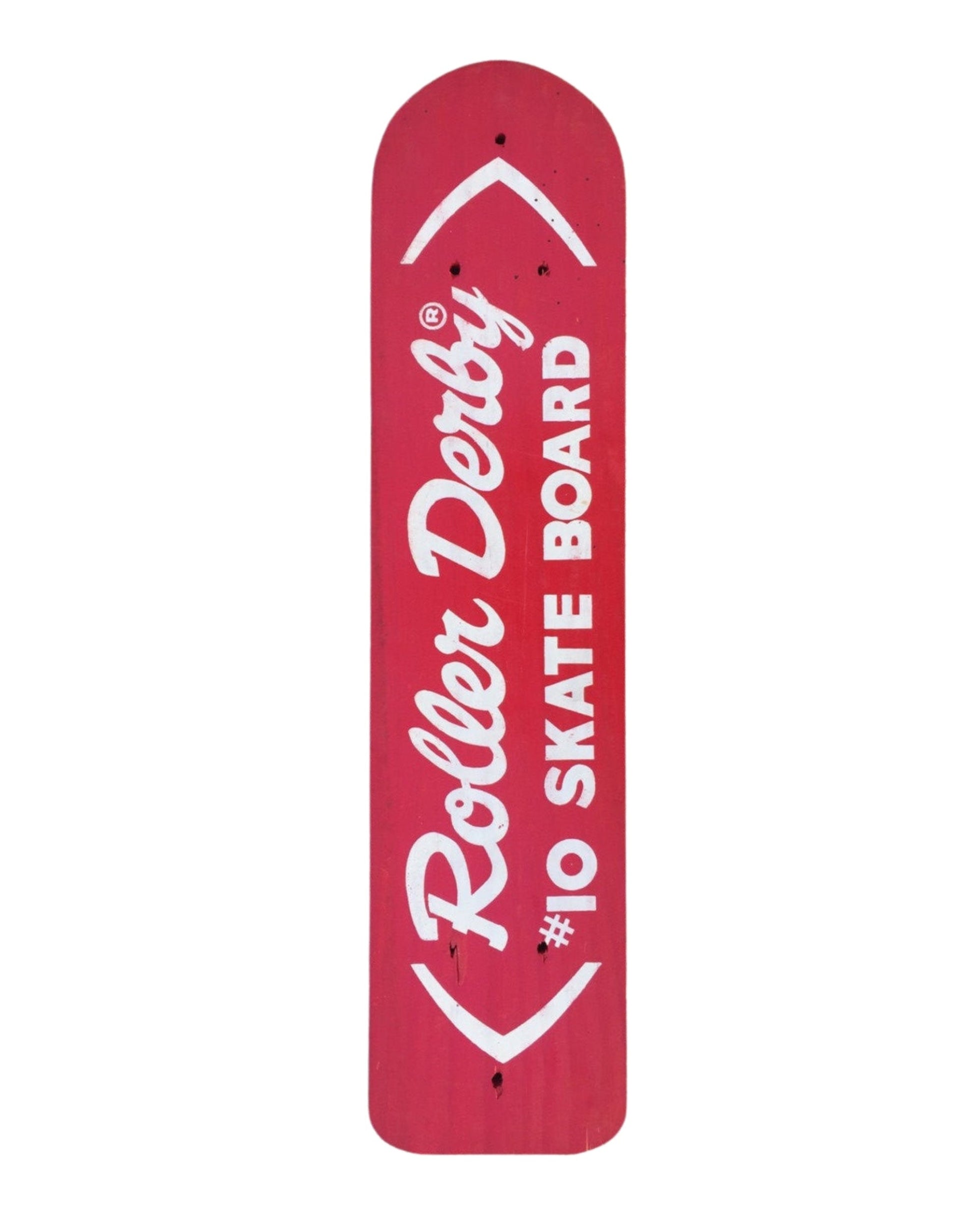 【希少】60s ROLLER DERBY #10 スケートボード ディスプレイ Vintage 1960s Roller Derby #10 Skateboard Deck – Cherry Red