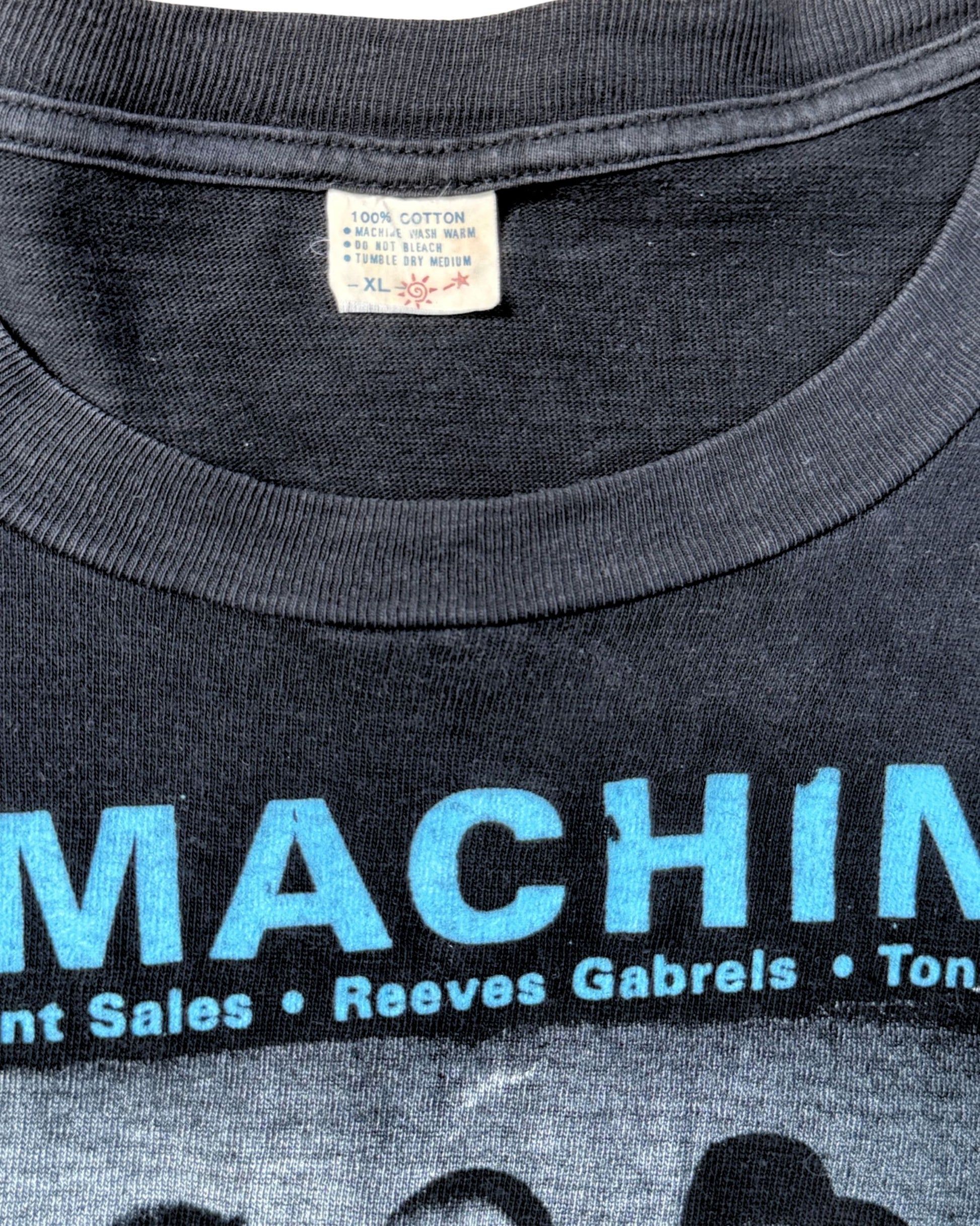 Vintage Tin Machine Tour T-Shirt – 1991 Soul of the New Machine – Black/Blue XL