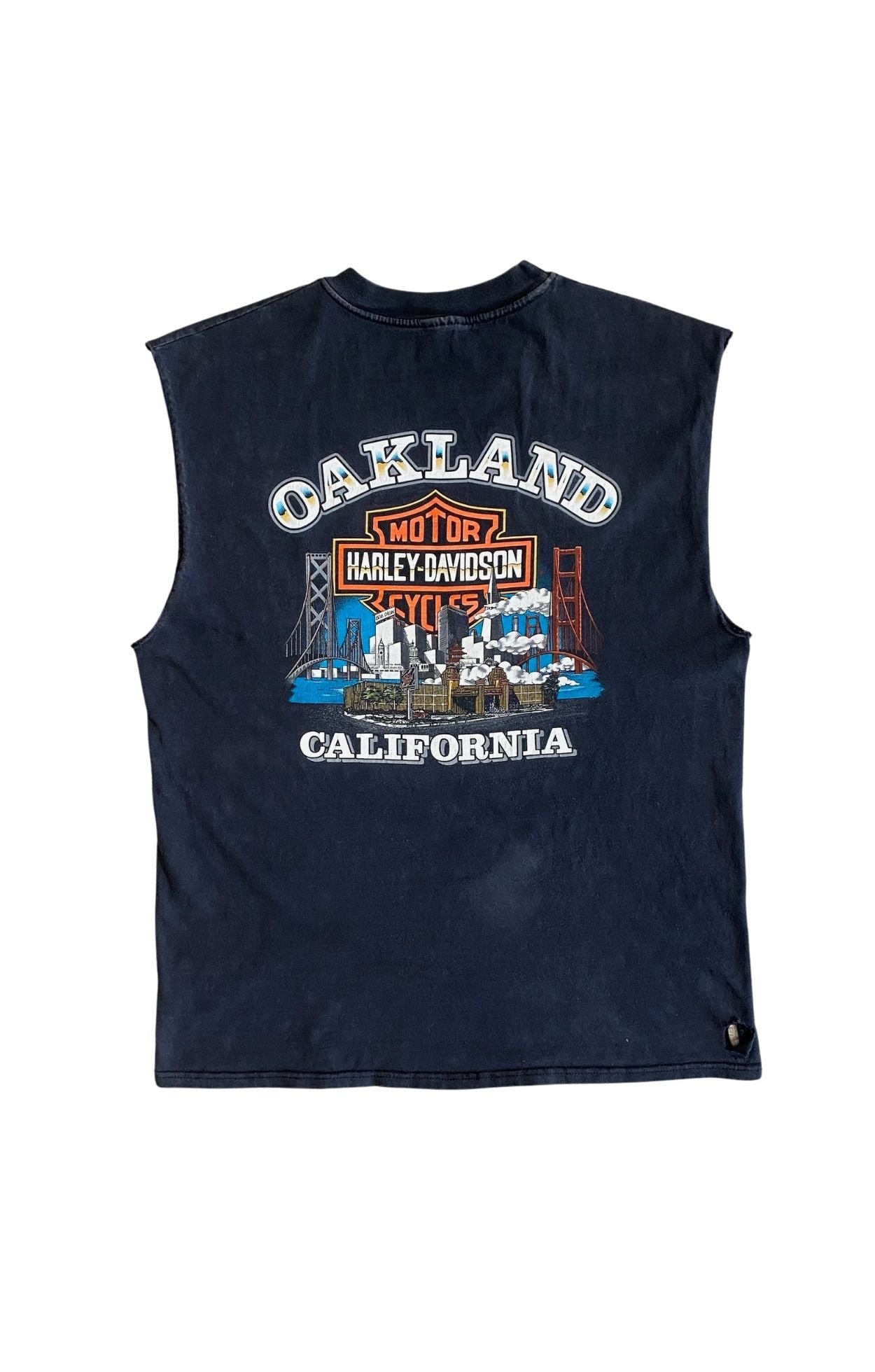 Oakland Harley Davidson Tank Back