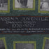 Detail of Framed 1926–27 Arena Juvenile Hockey Champions original photo collage with vintage player portraits.