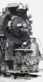 The right view of the 1940s Nickel Plate Road Locomotive Train Engine #757 Black and White Photograph.