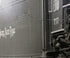 The zoomed in middle and name/number of the 1940s Nickel Plate Road Locomotive Train Engine #757 Black and White Photograph.