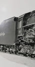 The left view of the 1940s Nickel Plate Road Locomotive Train Engine #757 Black and White Photograph.