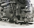 The zoomed bottom right showing the engine and front of the 1940s Nickel Plate Road Locomotive Train Engine #757 Black and White Photograph.