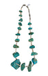 Vintage Necklace Old Pawn Nugget Turquoise with Heshi Beads. 
