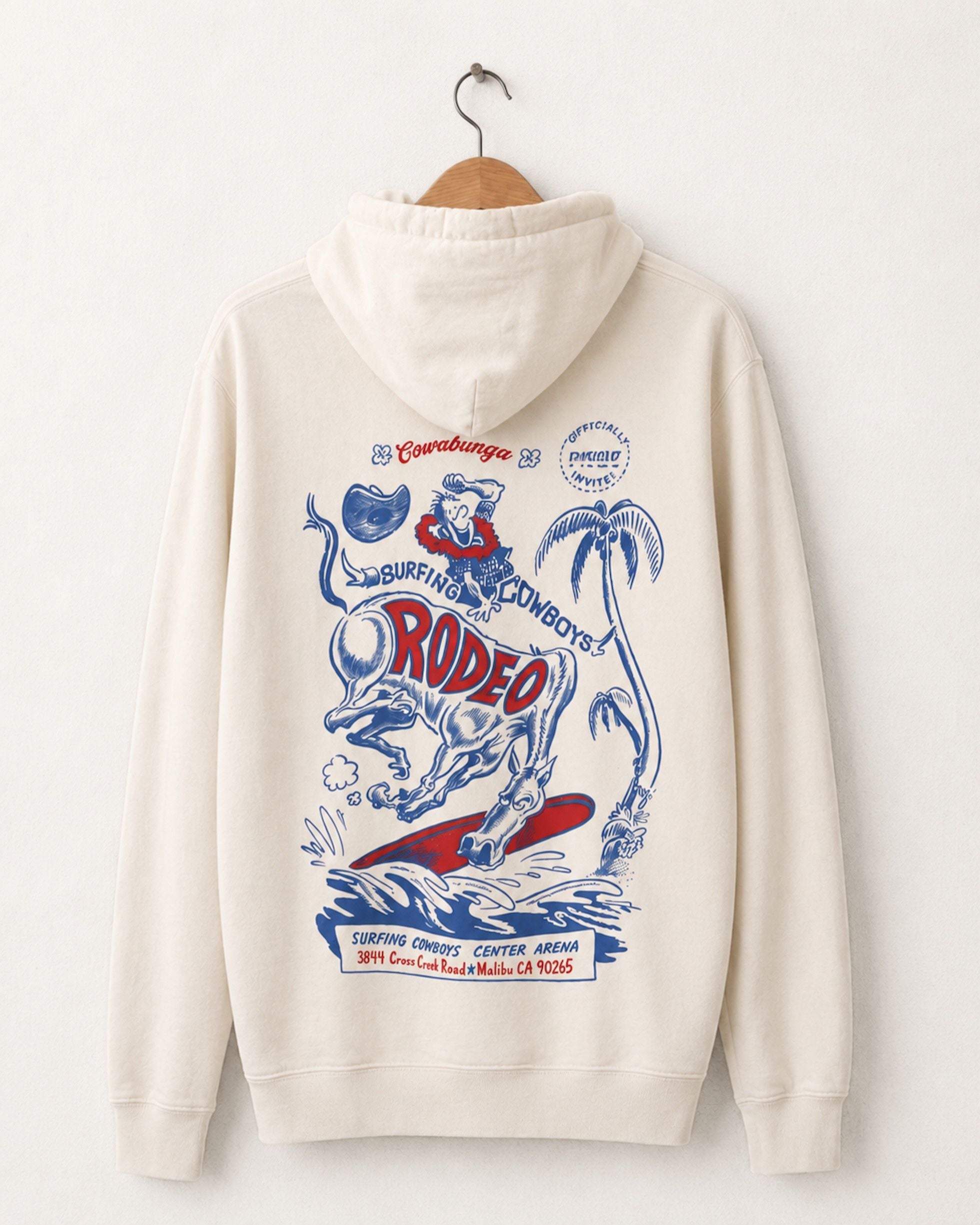 Rodeo Pull-Over Hoodie Cream