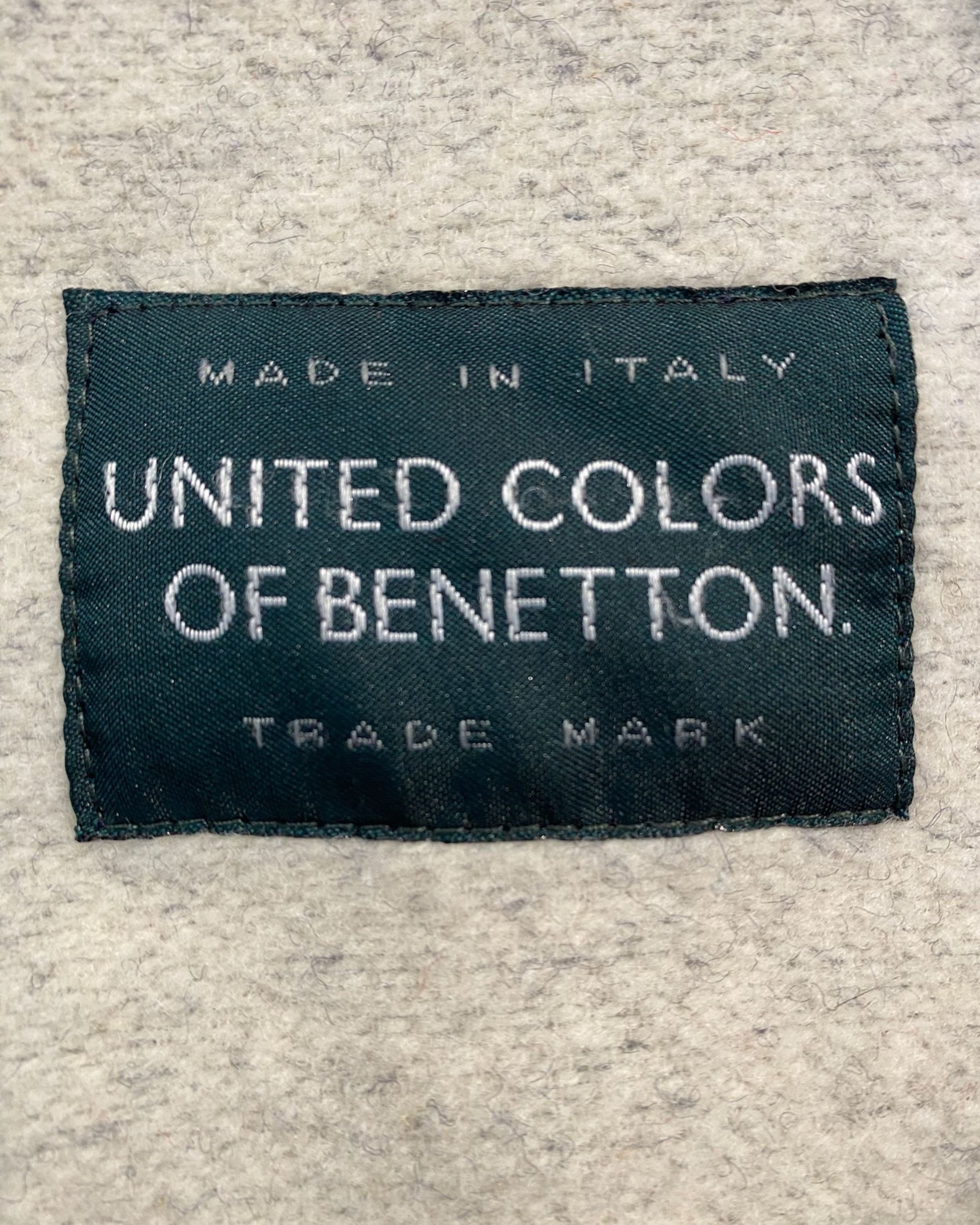 Benetton 1980s Wool Jacket - Red White Blue  - Italy - Large