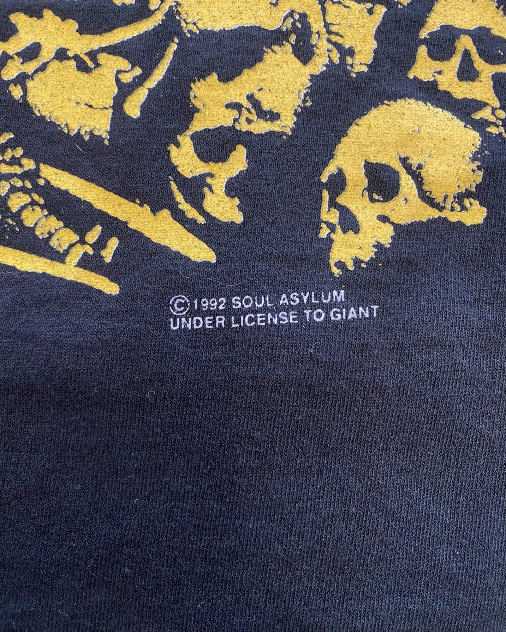 Soul Asylum Band T-Shirt Black 1992 RARE USA EXTRA LARGE