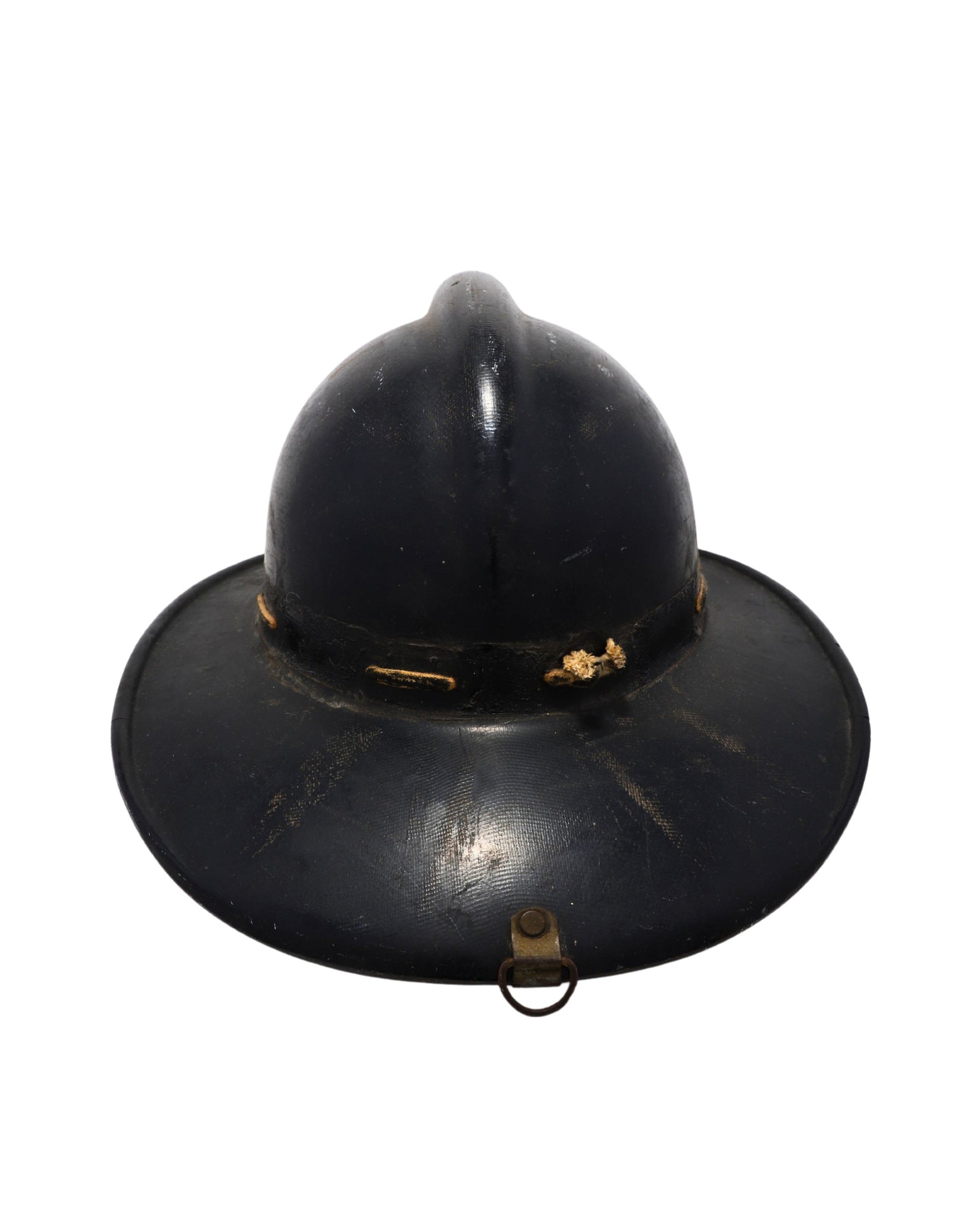 Rear view showing wear and vented rope trim.