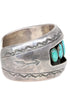 6 Turquoise Stones Sterling Navajo Cuff Bracelet 3