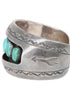 6 Turquoise Stones Sterling Navajo Cuff Bracelet 4