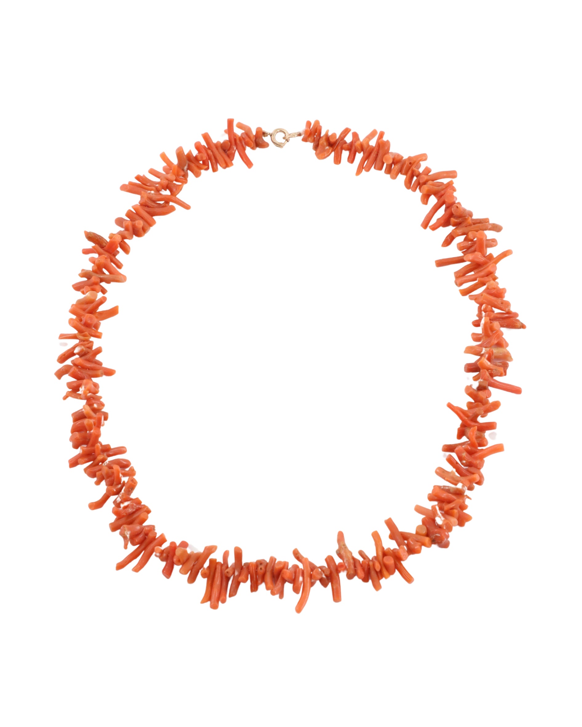 1940s Red Branch Coral Necklace.