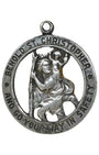 Sterling Silver, St Christopher Pendant.