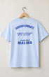 Back view of Surfing Cowboys A.C.E. classic T-shirt in [color] with Air Cooled Euro car graphic and Malibu Pit Stop back print.