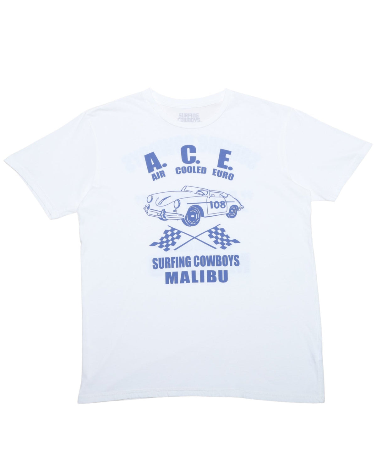 A.C.E. Adult Graphic T-Shirt Vintage White – Surfing Cowboys