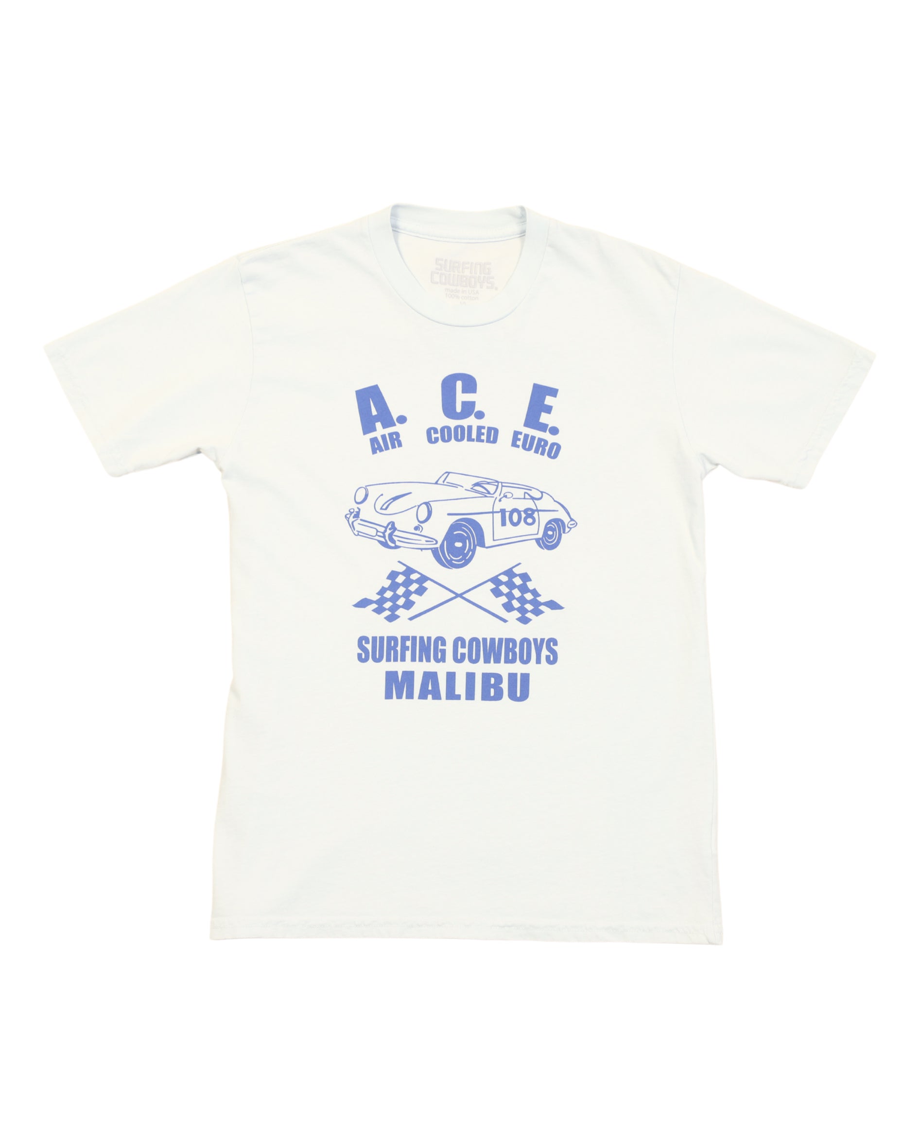 Ace Car Youth T-Shirt Vintage White