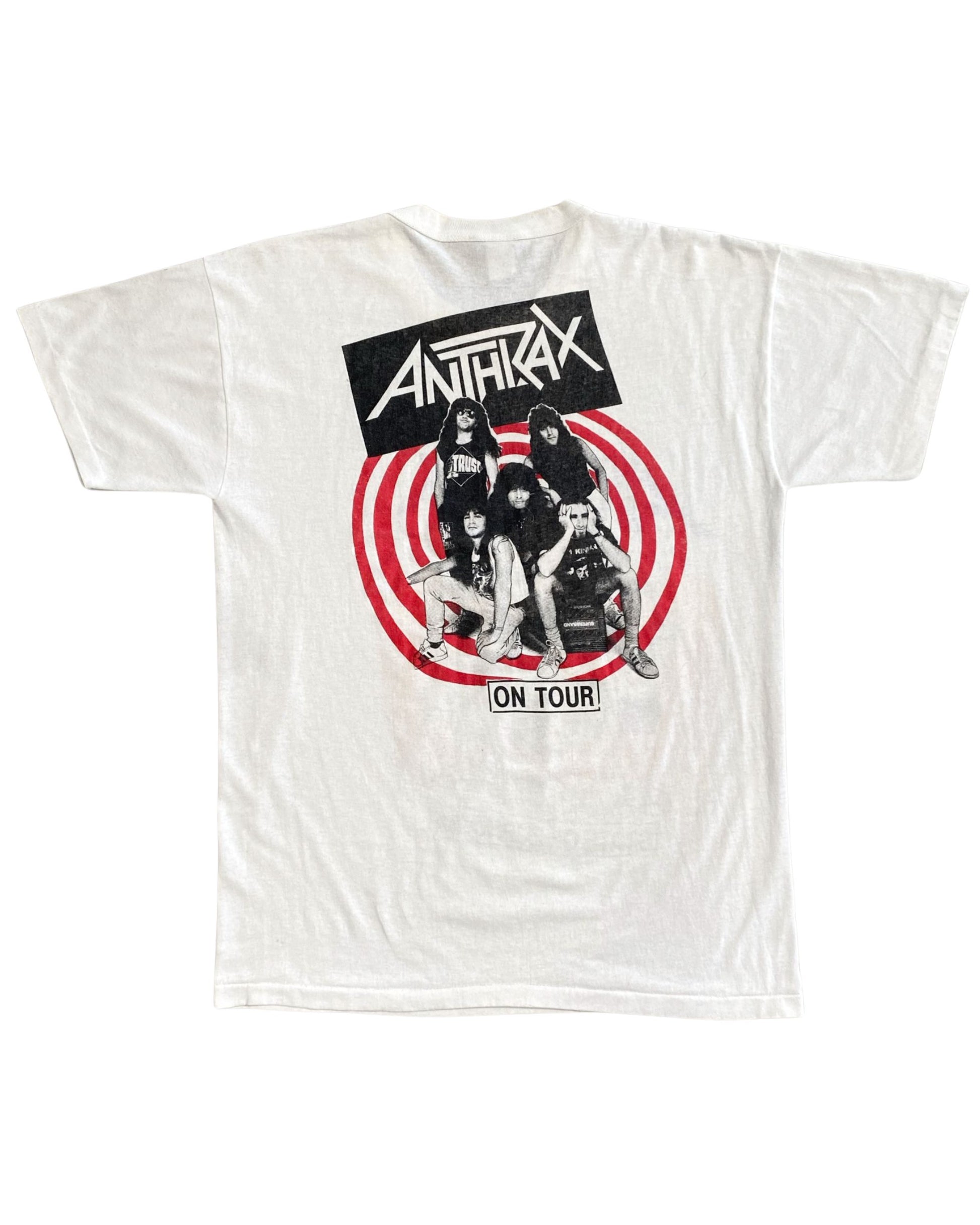 Anthrax State of Euphoria T-Shirt 1988 White Multi color XL USA