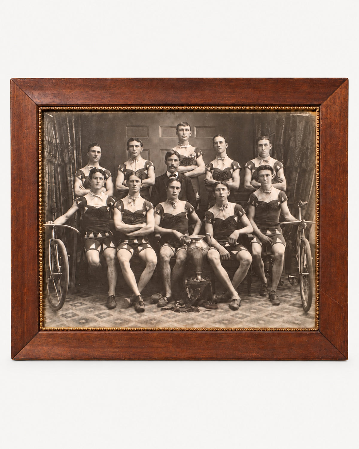 c.1904 Capital City Wheelmen Sacramento State Champions Photograph — Original Framed California Cycling History