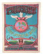 Authentic 1960s "Time Stands Still" Psychedelic Concert Banner Full View