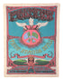 Authentic 1960s "Time Stands Still" Psychedelic Concert Banner Full View
