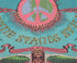 Authentic 1960s "Time Stands Still" Psychedelic Concert Banner Title Close Up View