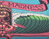 Authentic 1960s "Time Stands Still" Psychedelic Concert Banner Right Side View