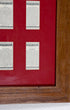 Automobile Cigarette Cards Collection with Maroon Matt and Oak Frame – England, 1930s