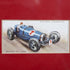 Automobile Cigarette Cards Collection with Maroon Matt and Oak Frame – England, 1930s