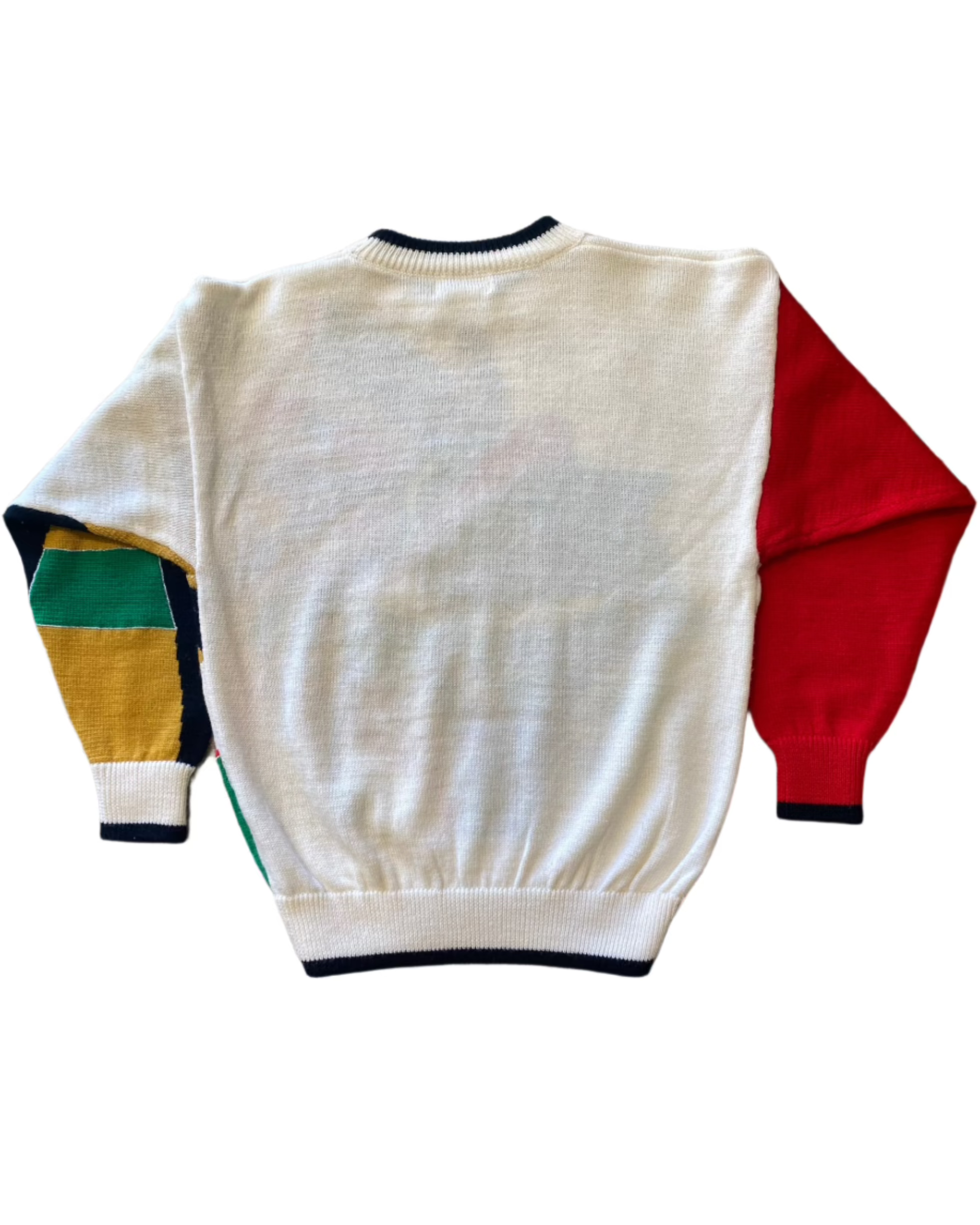 Kansai Yamamoto Women's Color Block Sweater 1980s