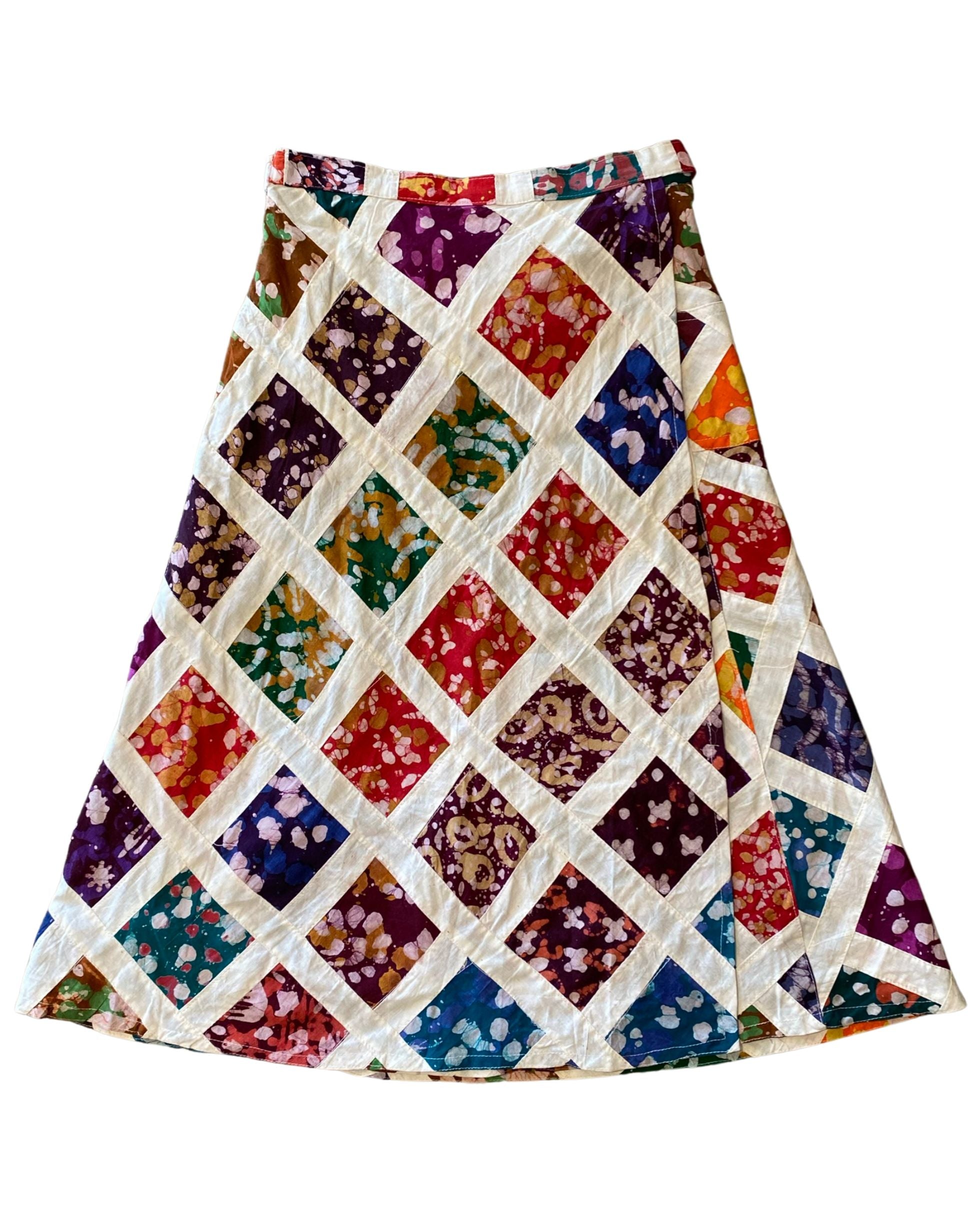1970s Batik Wrap Skirt – New Old Stock