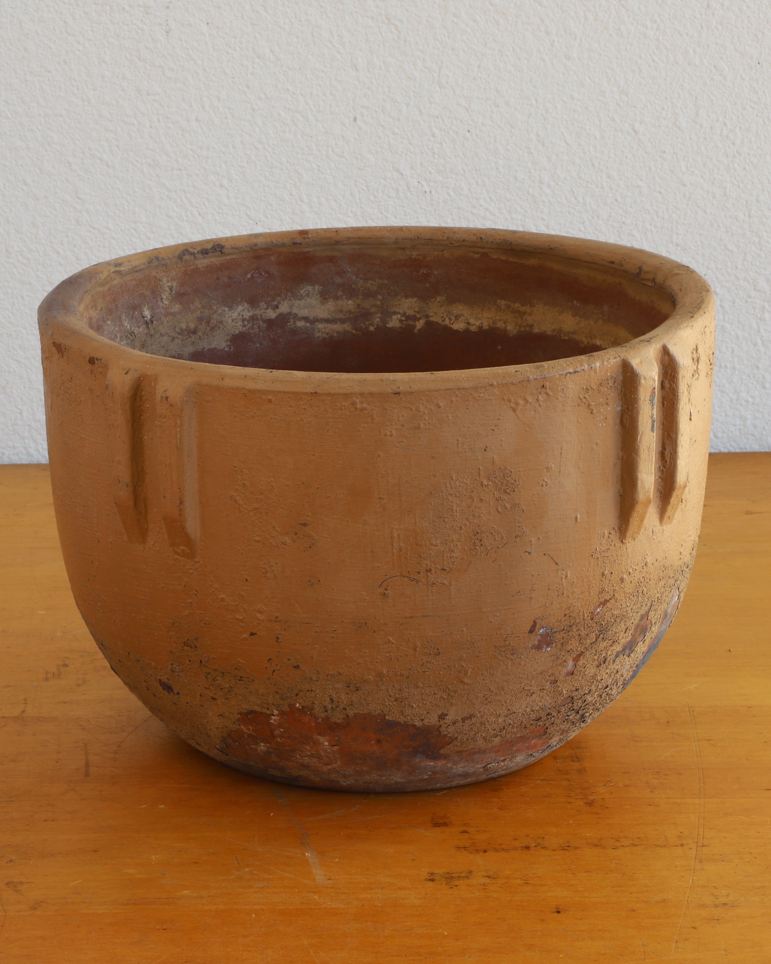 Antique Bauer Pottery Indian Plant Pot Bowl - Terracotta Redware, 1920s-30s