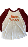 Ben Folds Five 1981 Farewell Concert Tour Jersey T Maroon + White LARGE Back